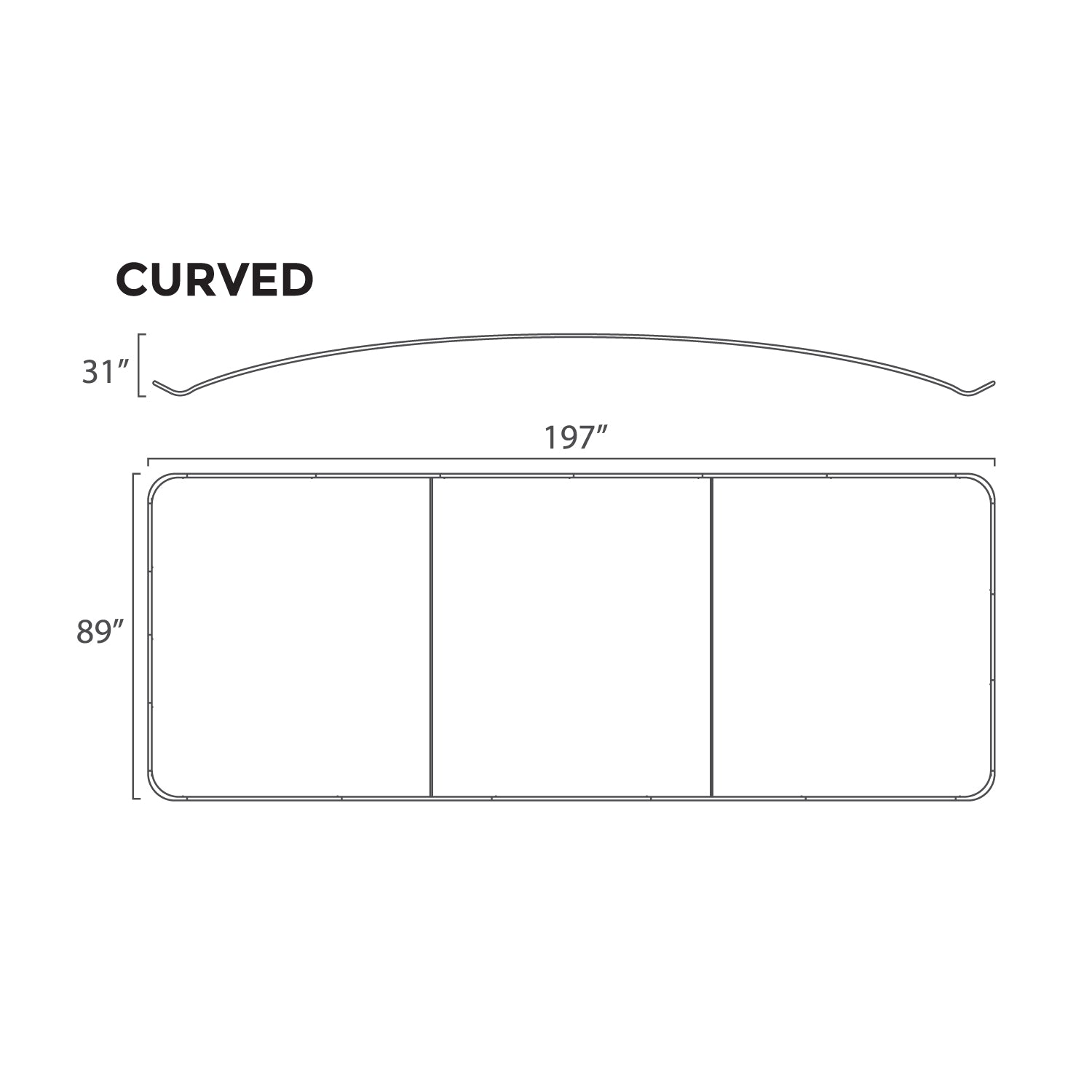 WaveLine Originals 20ft Curved Display