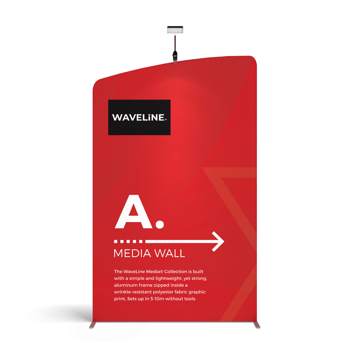WaveLine Media Wall A Right - 57in x 96in