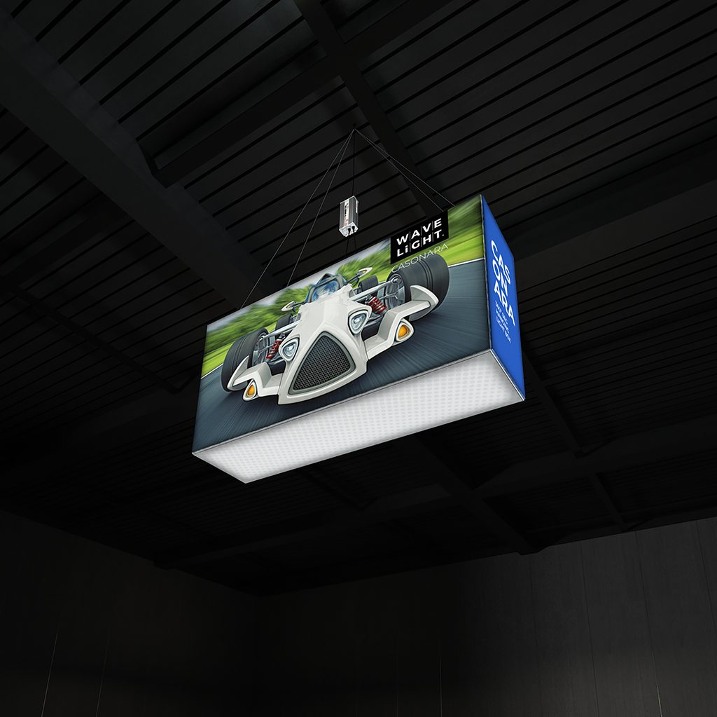 WaveLight® Casonara Blimp Rectangle 360º SEG Hanging Light Box 200m