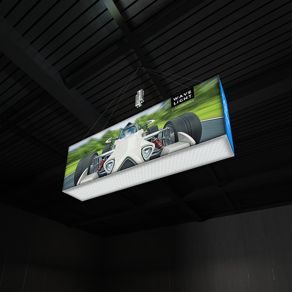 WaveLight® Casonara Blimp Rectangle 360º SEG Hanging Light Box 300m