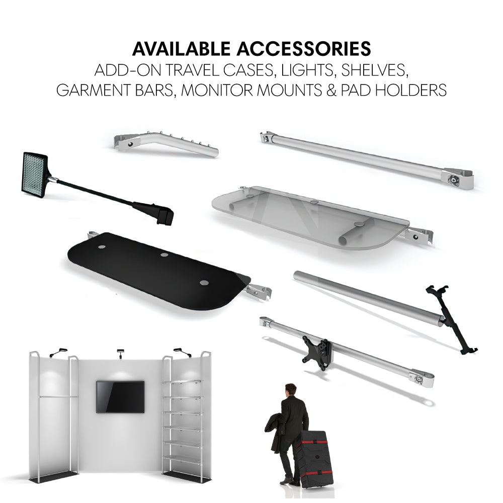 WaveLine Merchandiser 36" Angled Garment Arm