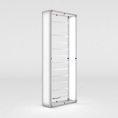 LED illuminated frame display for trade shows and exhibition booth setups