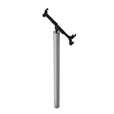 Adjustable merchandiser pad display pole for trade shows and exhibitions