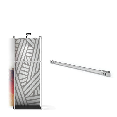 Garment crossbar for trade show displays and exhibition booth setups