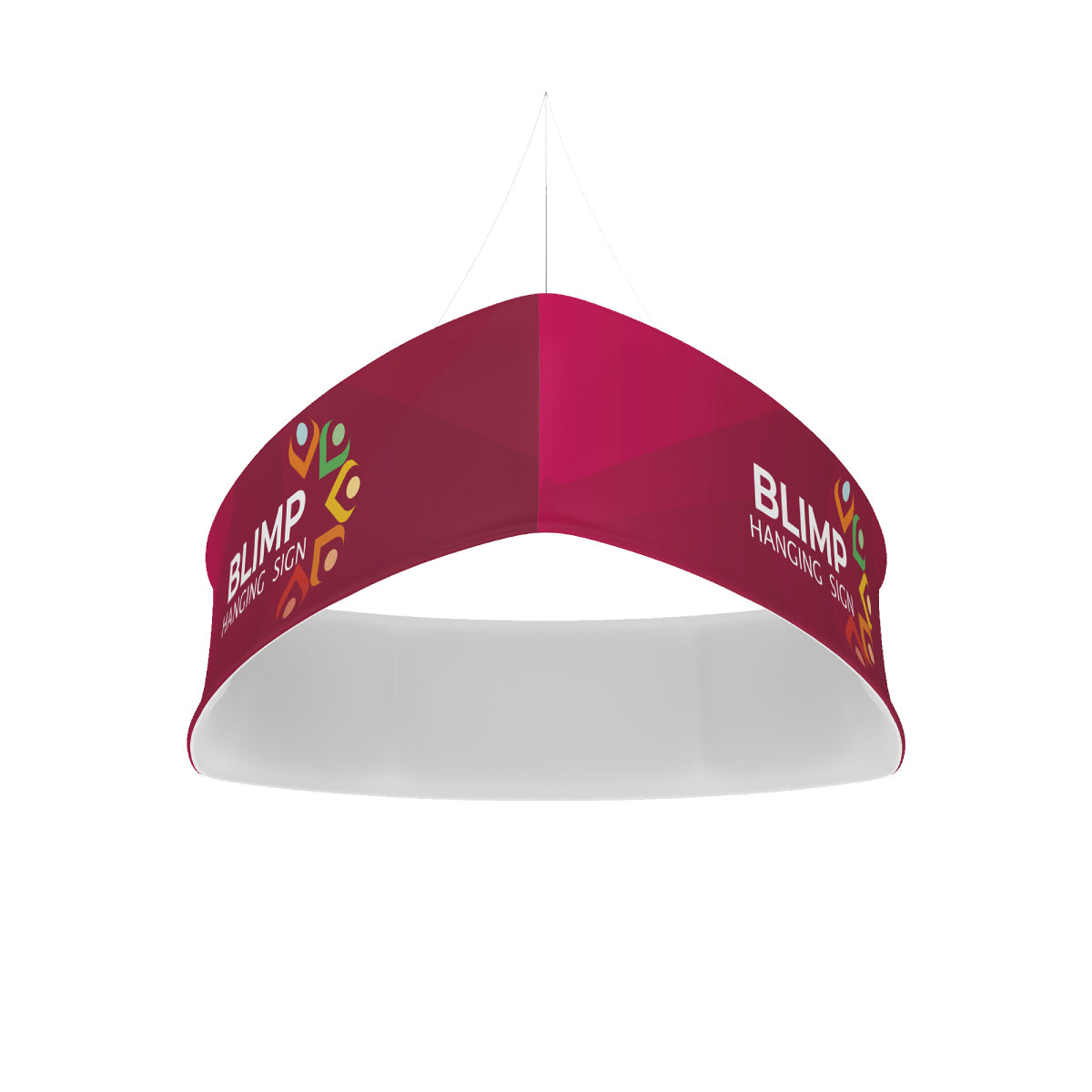 10ft Blackout Blimp Trio Curve Hanging Display