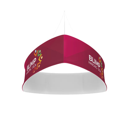 10ft Blackout Blimp Trio Curve Hanging Display