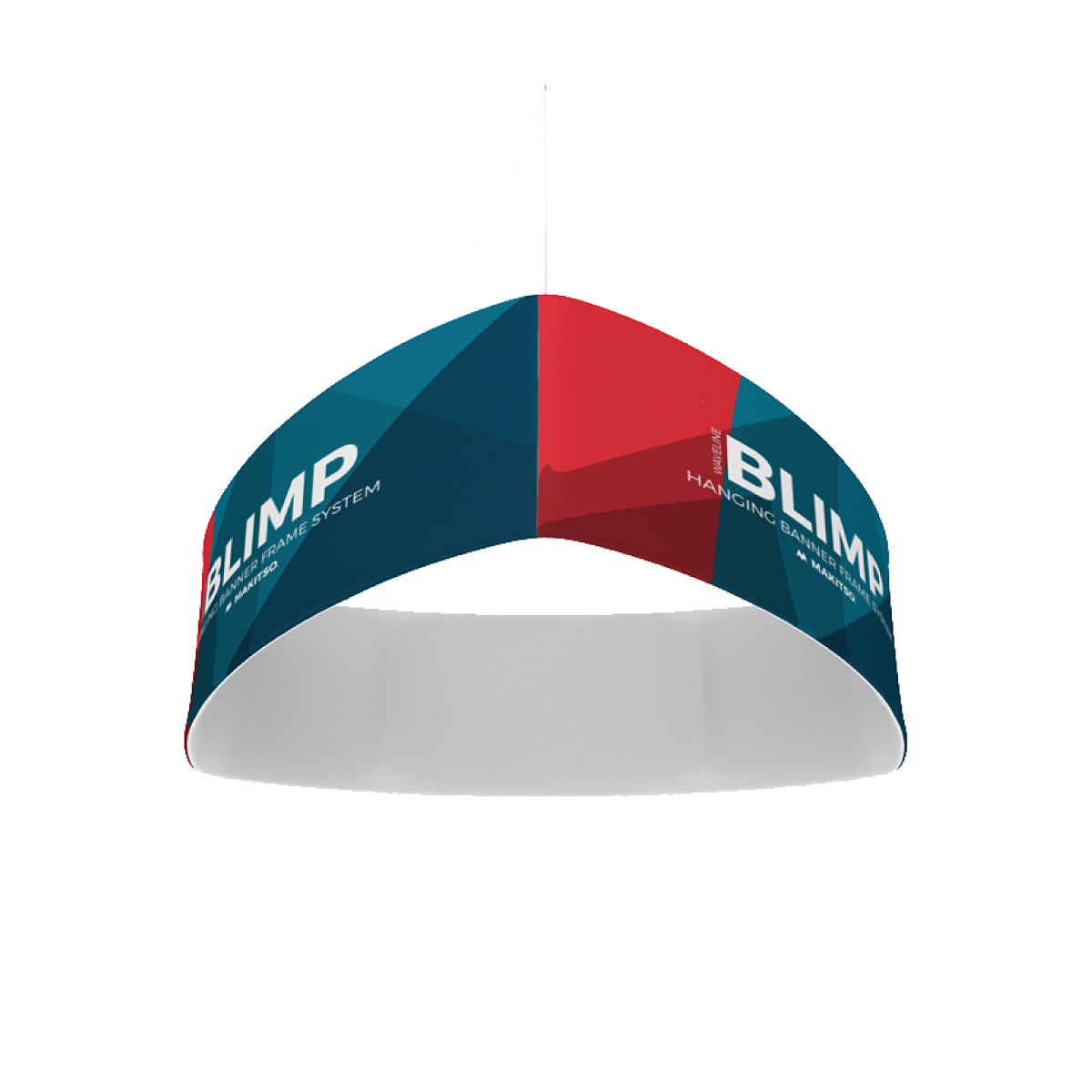 10ft Blackout Blimp Trio Curve Hanging Display