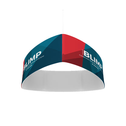 10ft Blackout Blimp Trio Curve Hanging Display