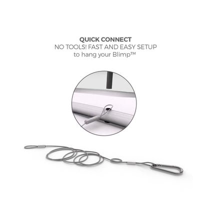10ft Blackout Blimp Trio Curve Hanging Display
