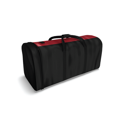 Durable carrying case for trade show displays and exhibition equipment with sturdy handles