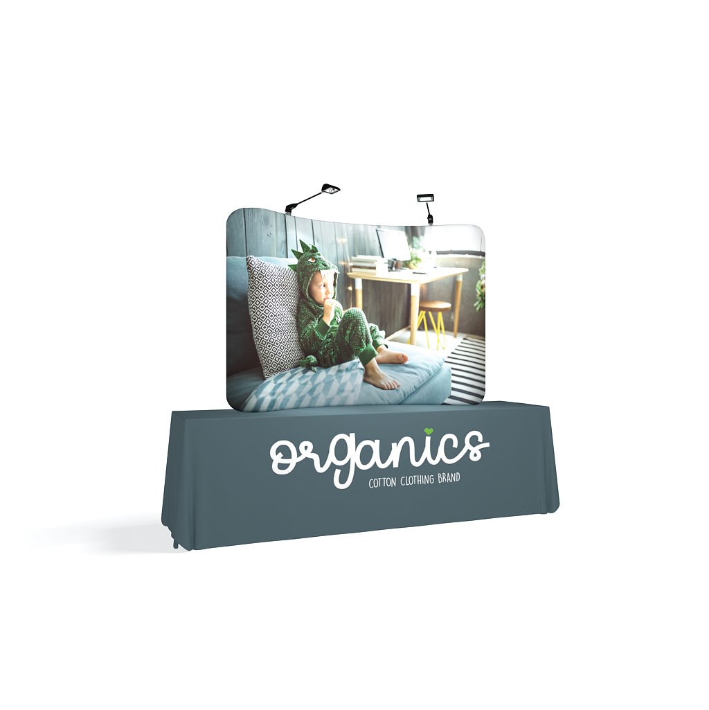 WaveLine Originals 8ft Curved Tabletop Display