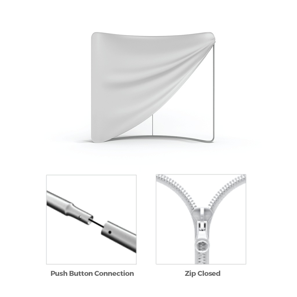 WaveLine Originals 8ft Curved Tabletop Display