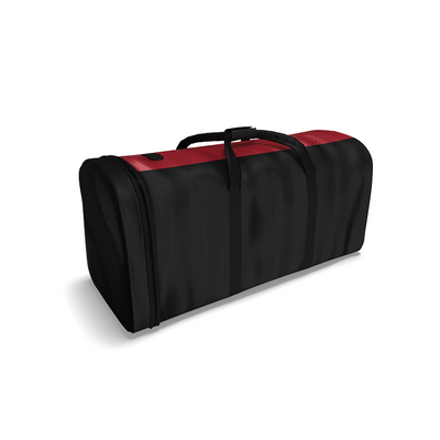 Compact carrying case with handles designed for trade shows, exhibitions, and special events