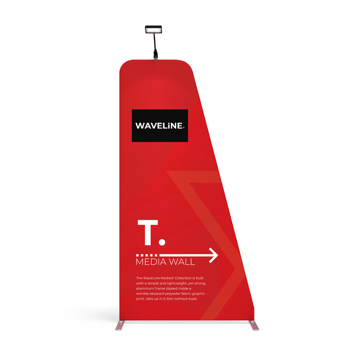 WaveLine Media Wall T - 46in x 89in