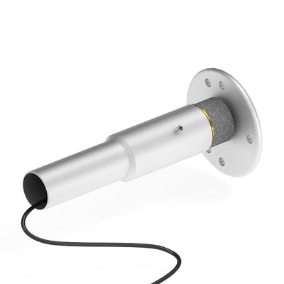 Trade show component with tubular metal structure and mounting plate for exhibitions and events