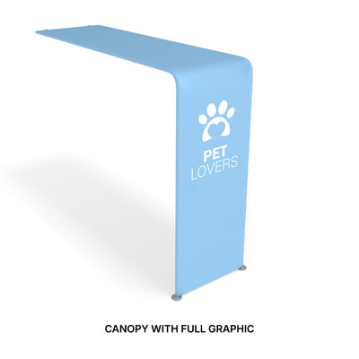trade show canopy with full graphic printed branding for exhibitions and special events