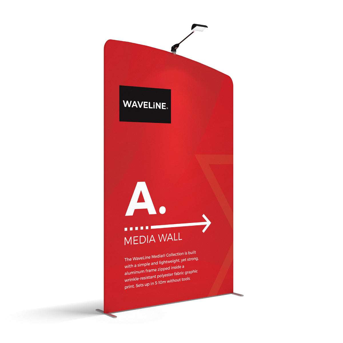 WaveLine Media Wall A Left - 57in x 96in
