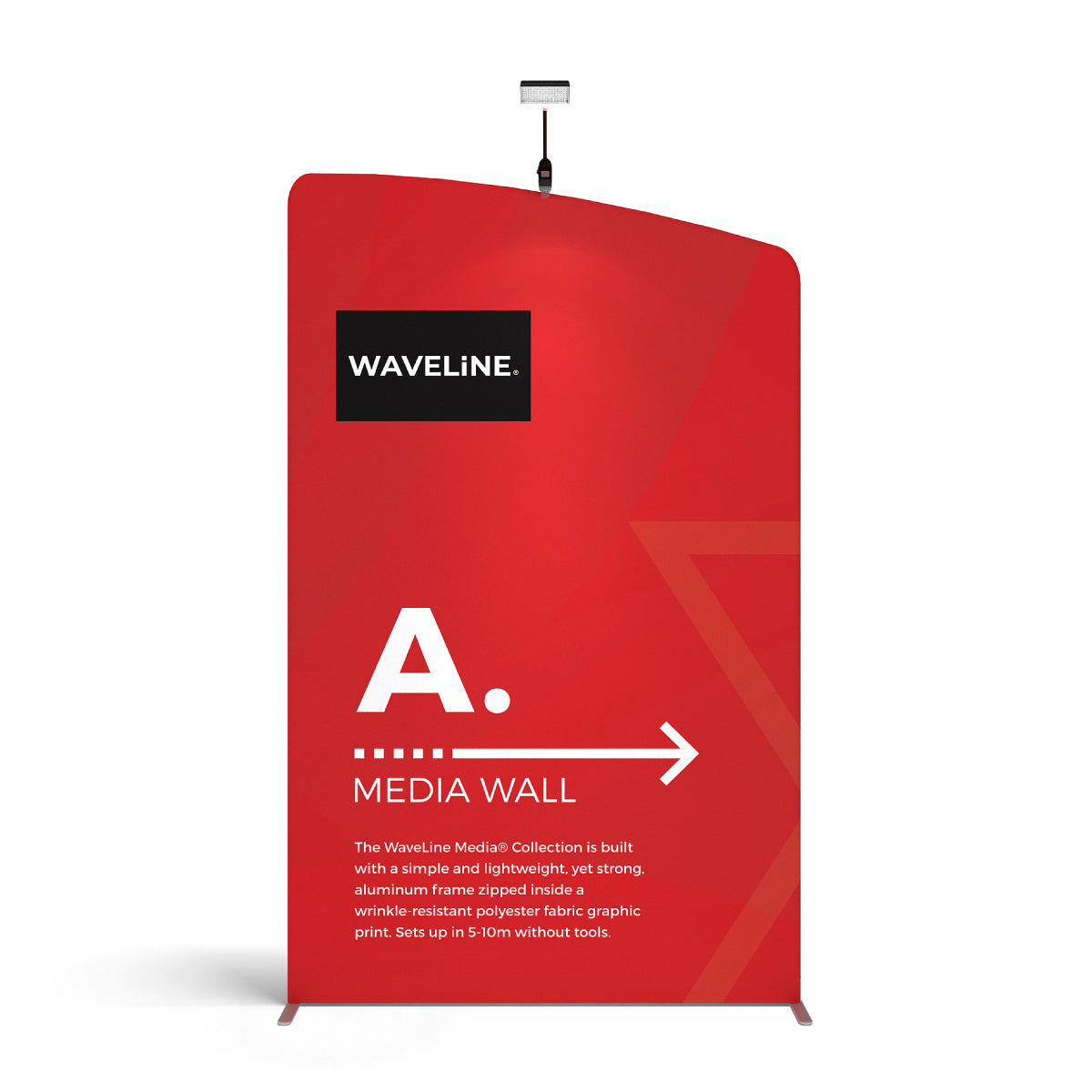 WaveLine Media Wall A Left - 57in x 96in