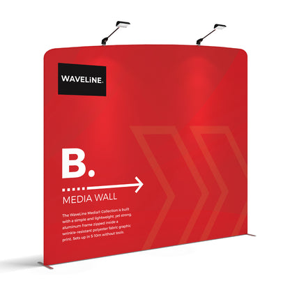 WaveLine Media Wall B Right - 113in x 101in