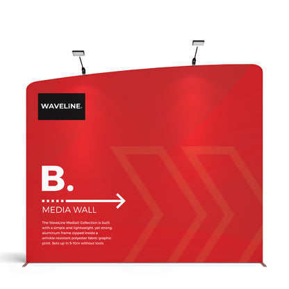 WaveLine Media Wall B Right - 113in x 101in
