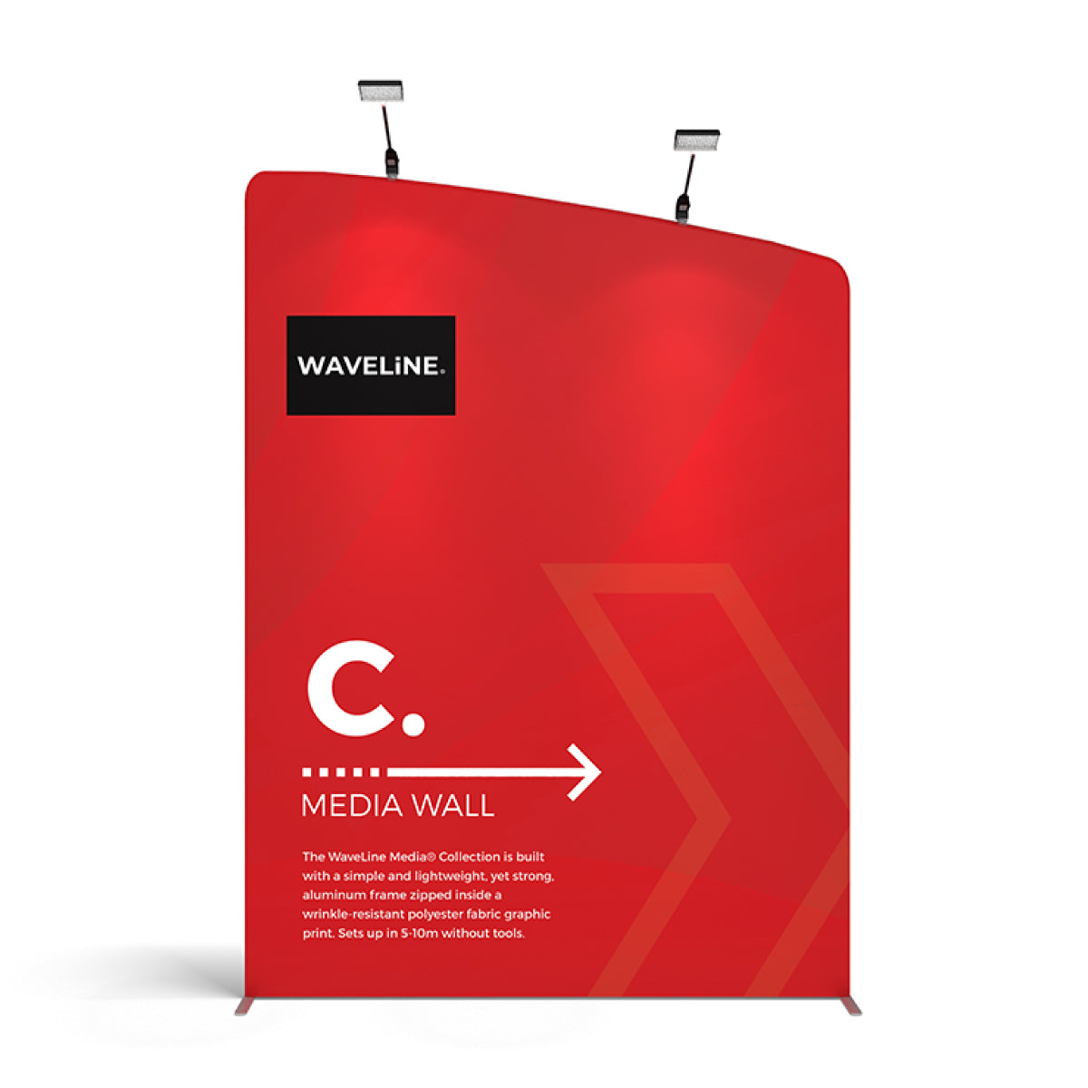 WaveLine Media Wall C Left - 79in x 107in