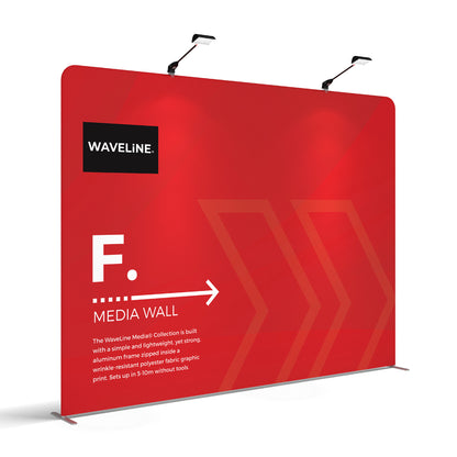 WaveLine Media Wall F - 116in x 89in