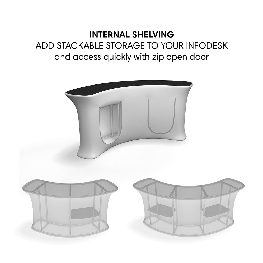WaveLine InfoDesk Internal Shelving