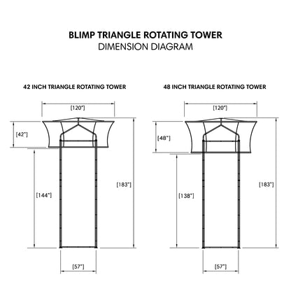 Blimp Triangle Rotating Tower Display