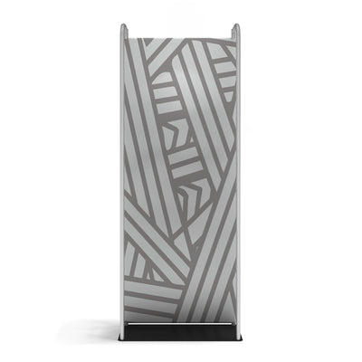 Freestanding fabric trade show display with graphic panel for exhibitions and special events