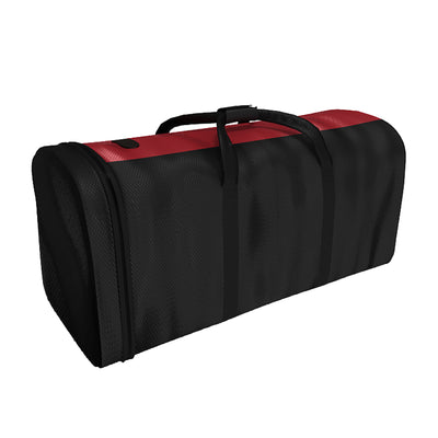 Soft case with handles designed for easy transportation and protection of trade show displays