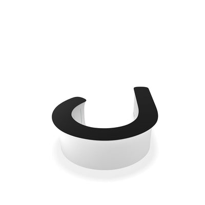 U-shaped event information desk designed for trade shows, exhibitions, and special events