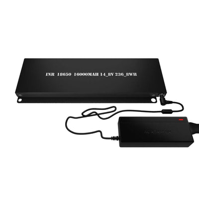 lithium battery pack with AC adaptor for powering trade show and exhibition equipment