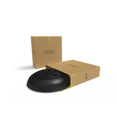 Stable outdoor base for trade show and event signage displayed with packaging boxes