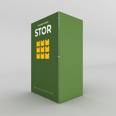 STOR exhibit display and storage booth for trade shows and exhibitions with modular design