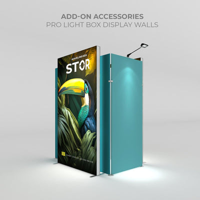 Pro light box display walls with graphic panel for trade shows and exhibitions